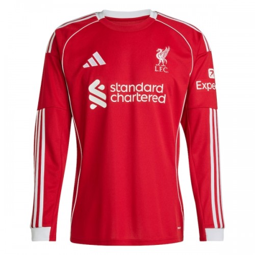Maglia Liverpool Primo 2025-26 Maniche Lunghe - Uomo Maglia Liverpool Primo 2025-26 Maniche Lunghe - Uomo
